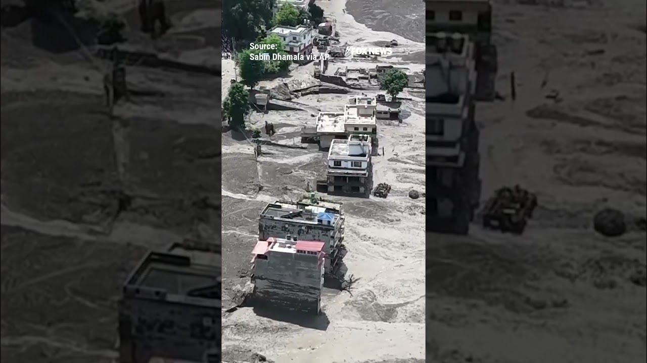 Video shows flash flood devastation in Nepal #shorts