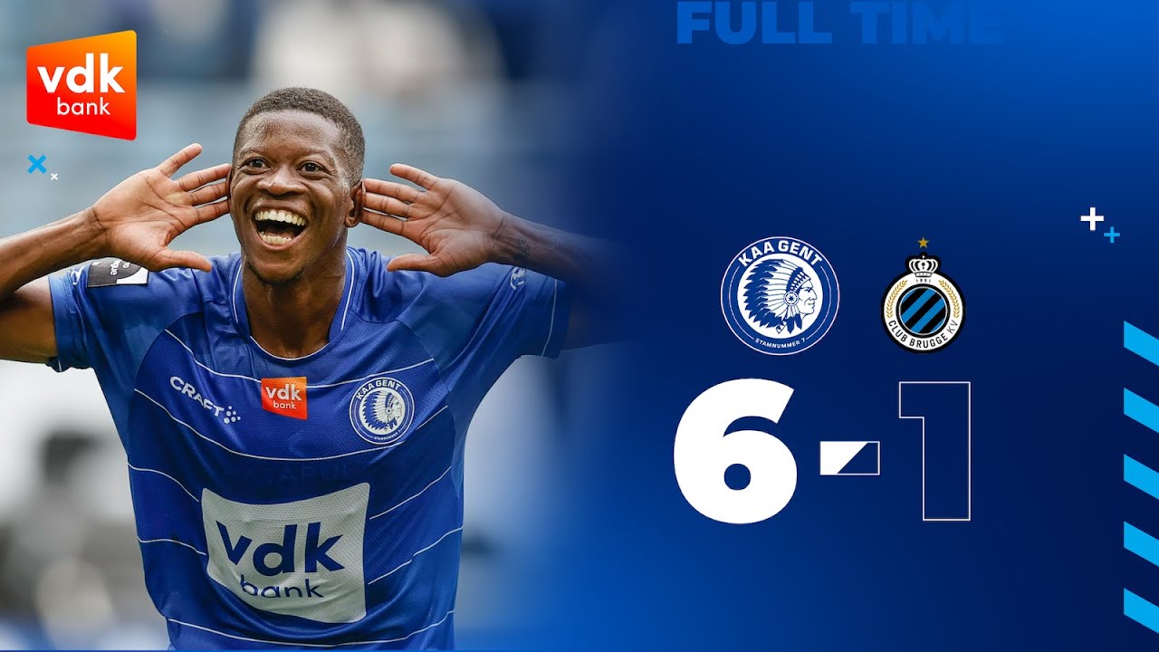 KAA Gent - Club Brugge: 6-1