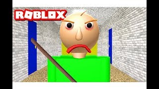 الهروب من المدرسة المرعبة و الاستاذ المجنون في لعبة roblox !! -