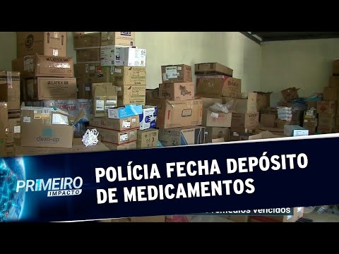 Polícia fecha depósito clandestino de medicamentos no interior de SP