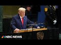 Full speech: Trump delivers address to the United Nations General Assembly