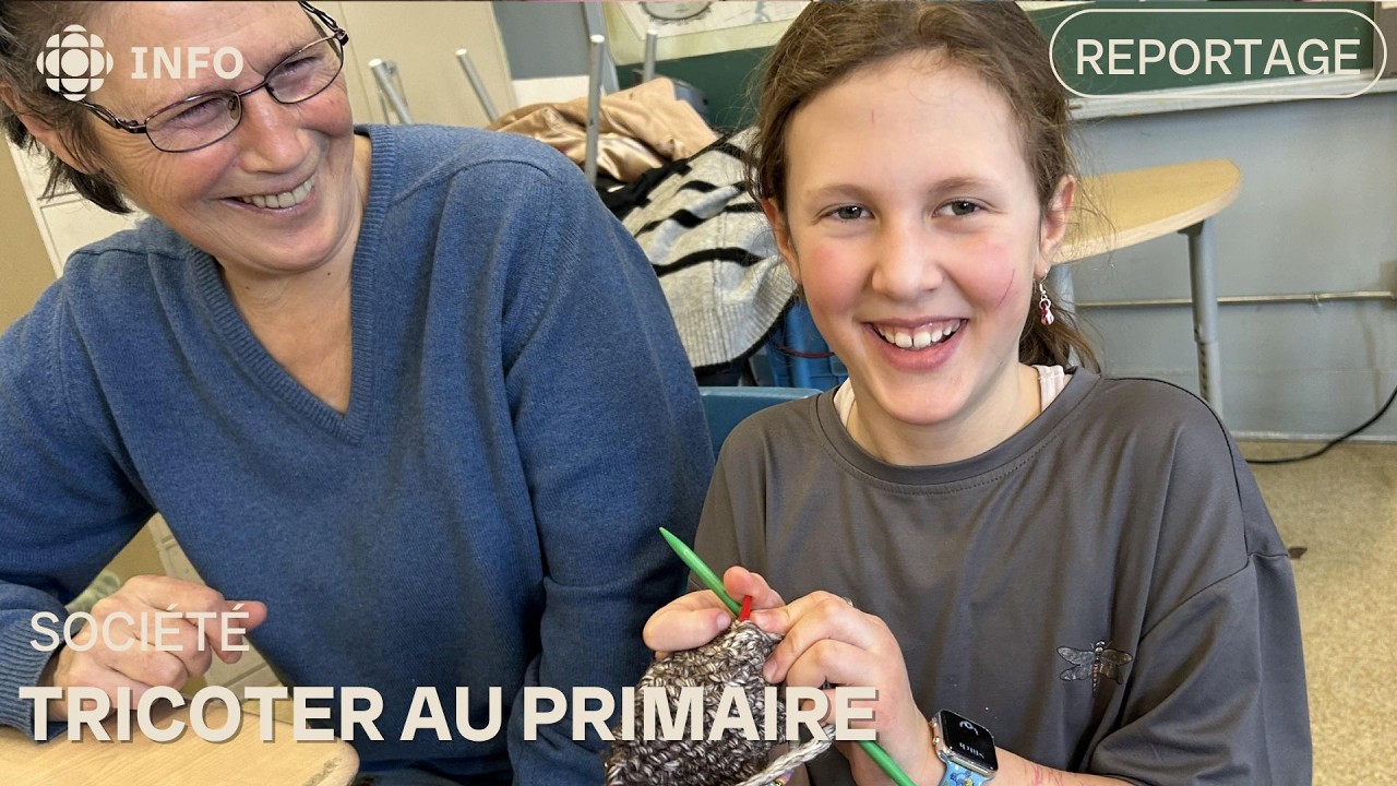 "Le tricot : la nouvelle passion des cours de récré !"