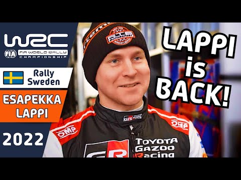 Esapekka Lappi is back in a Toyota Yaris Rally1 Rally Car at WRC Rally Sweden 2022