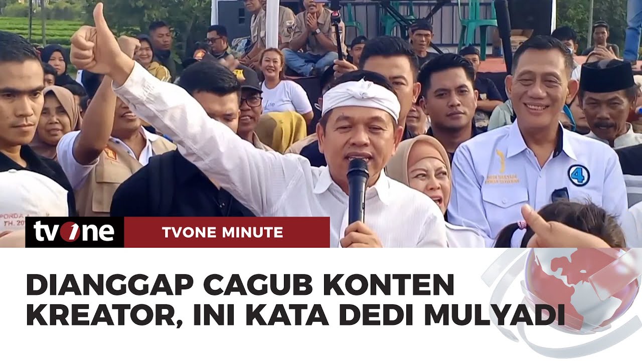 Respons Dedi Mulyadi Dijuluki Cagub Konten Kreator | tvOne Minute