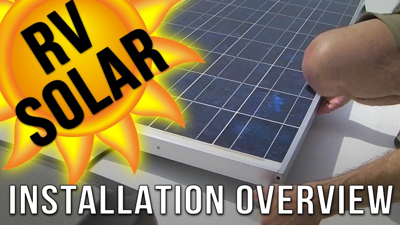 RV Solar Panel Installation Overview - YouTube fleetwood wiring diagram 
