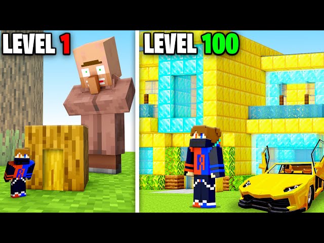 Noob House to Pro House in Minecraft