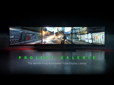 Razer's Project Valerie, the world's first triple display laptop, designed for gaming Razer's Project Valerie, the world's first triple display laptop, designed for gaming