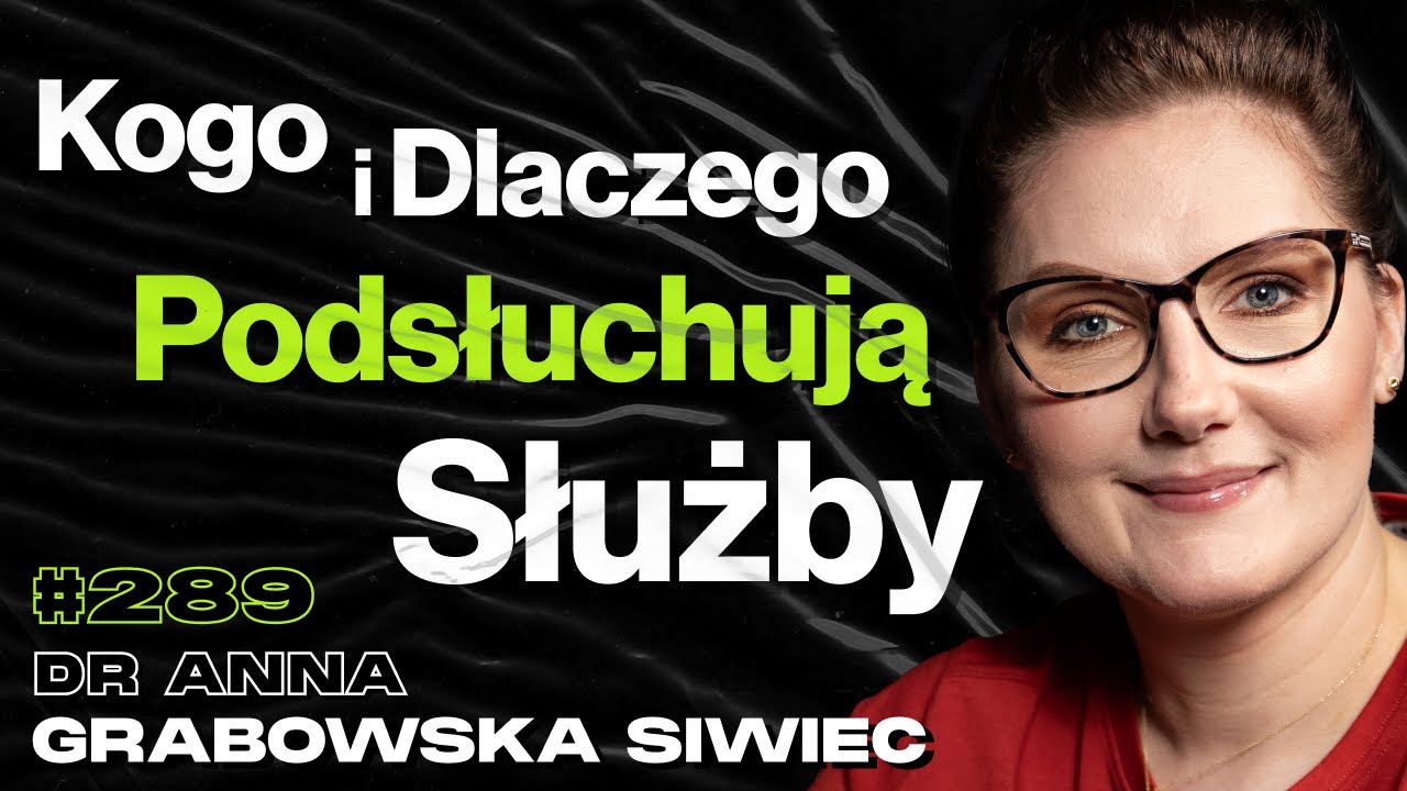 #289 Oczekiwania vs. Rzeczywistość Pracy Szpiega, Kontrola, Politycy - dr Anna Grabowska - Siwiec