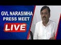 LIVE: G.V.L. Narsimha Rao @ press meet