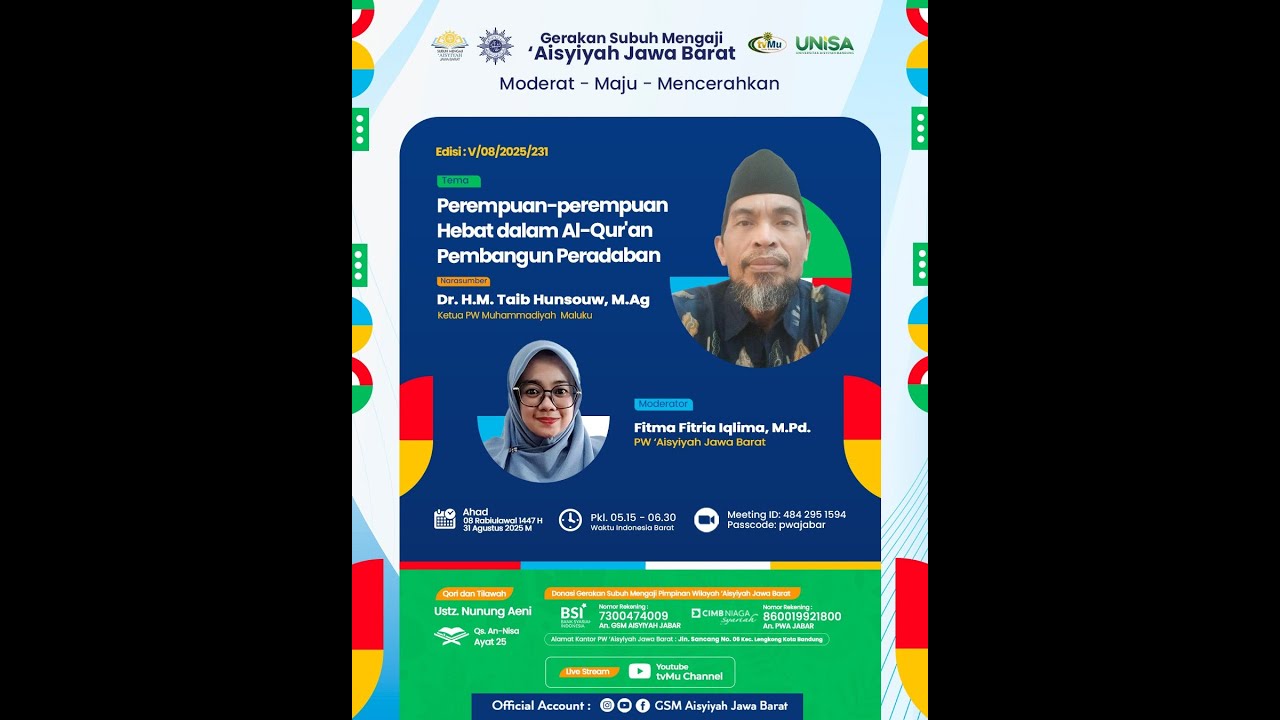 GSM | Perempuan-Perempuan Hebat dalam Al-Qur'an Pembangun Peradaban - MuhammadiyahNews.com