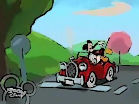 cartoon mickey mouse car