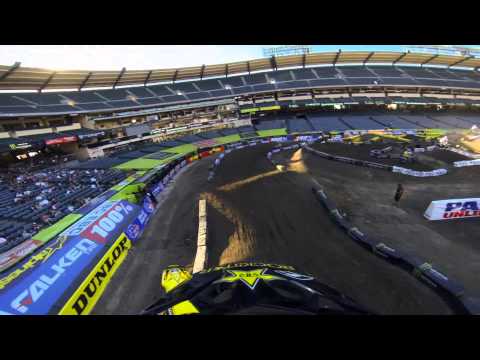 GoPro HD: Davi Millsaps Practice Lap 2013 Monster Energy Supercross Anaheim 2 