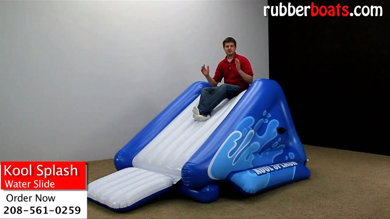 Intex Kool Splash Inflatable Water Slide Video Review By Rubber Boats Youtube