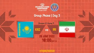 Әйелдер командалары арасындағы U-16 Азия Чемпионаты 2022 - Топтық кезең: Қазақстан vs Иран