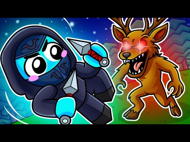 Jugando con la NUEVA CLASE NINJA en Sobrevive 99 Noches en el Bosque!