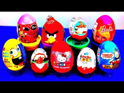 Disney Cars 2 Kinder Egg Toy Surprise Angry Birds Easter Egg Spongebob ...