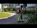 SWEDEN - STIHL battery-operated AR 2000 and  FSA 130 trimmer in action, Stockholm!