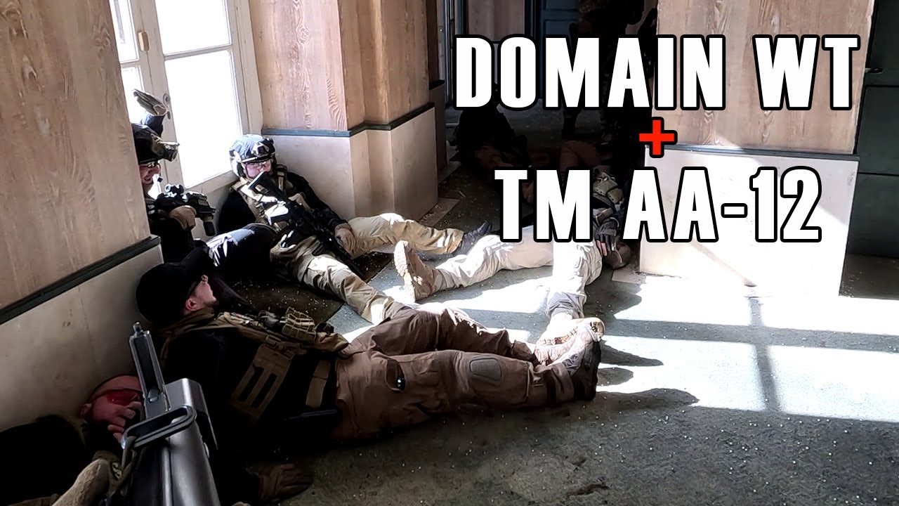 Airsoft Battle | Tokyo Marui AA-12 AEG Gameplay | Domain WildTrigger