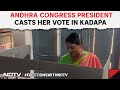 Andhra Congress President YS Sharmila Casts Her Vote