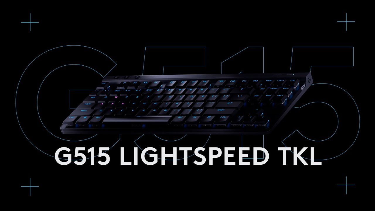 Video Logitech G G515 LIGHTSPEED TKL - Teclado Gaming, Mecánico, Switch GL Táctil, Inalámbrico, Bluetooth, USB, RGB, Inglés, Blanco 