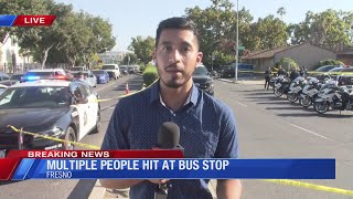 Teen driver injures 11 kids at Fresno bus stop near school