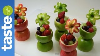 How to make apple fruit cups | taste.com.au