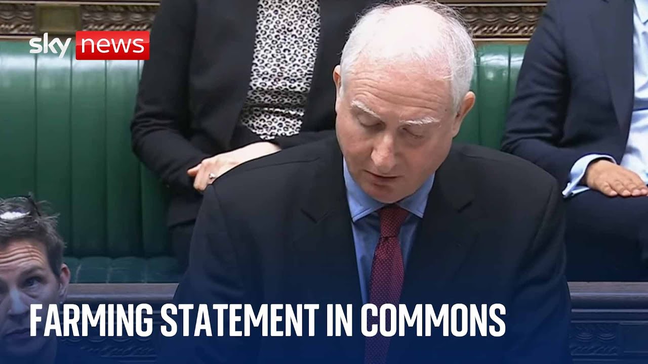 Live | Farming statement in Commons after subsidies backlash