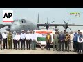 India sends air force plane carrying aid and rescue team lands to Yangon