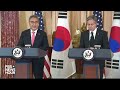 WATCH LIVE: Blinken holds news briefing with South Korean Foreign Minister Park - 00:00 min - News - Video