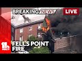 LIVE: SkyTeam 11 is over a building fire in Fells Point - wbaltv.com