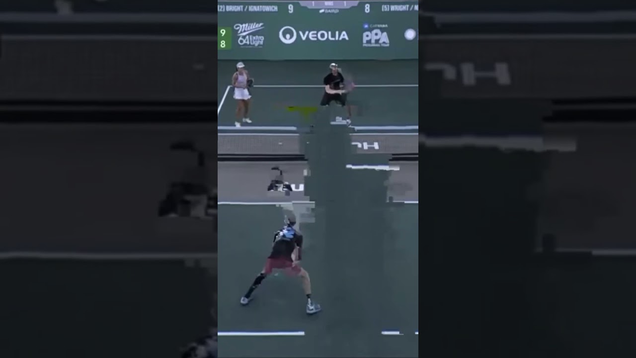 Bright/Ignatowich v Newman/Wright at the Veolia Sacramento (7) #shorts #pickleball