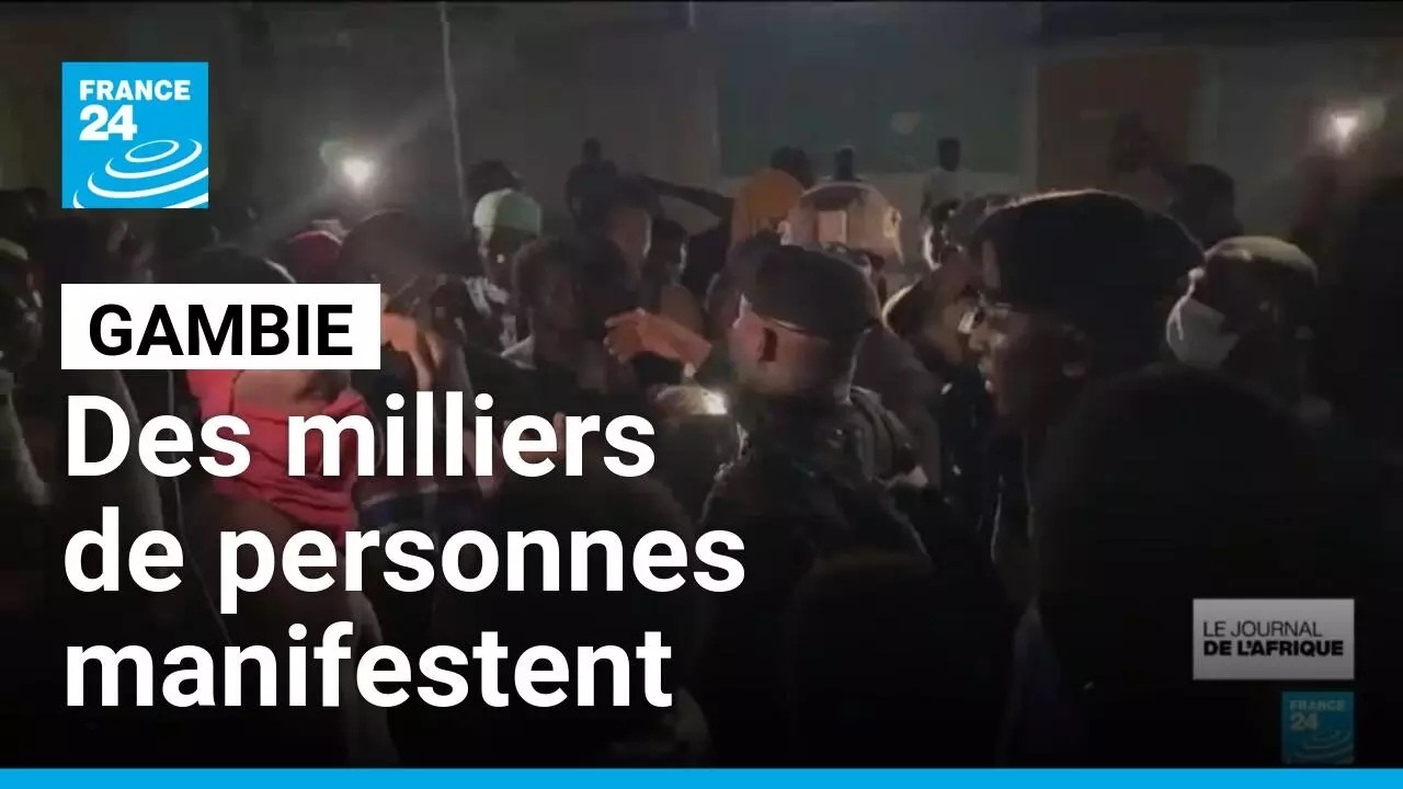 La Gambie manifeste face aux coupures d'électricité prolongées • FRANCE 24