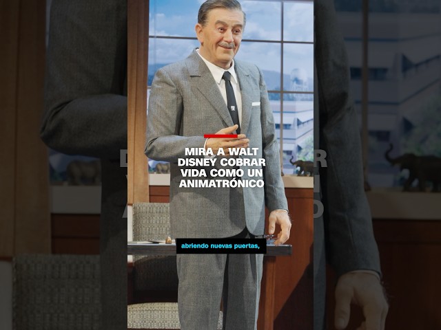 Mira a Walt Disney cobrar vida como un animatrónico
