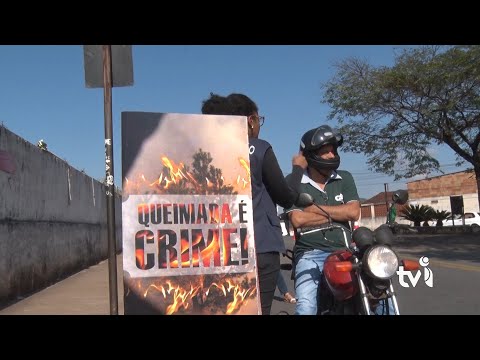 Vídeo: Blitz educativa chama atenção sobre a prevenção de queimadas