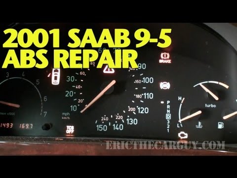 Solving 2001 Saab 9-5 ABS/TCS/CEL Problem -EricTheCarGuy ... saab 95 fuse box location 