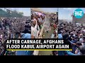 Day after ISIS-K terror, Afghans throng Kabul airport again