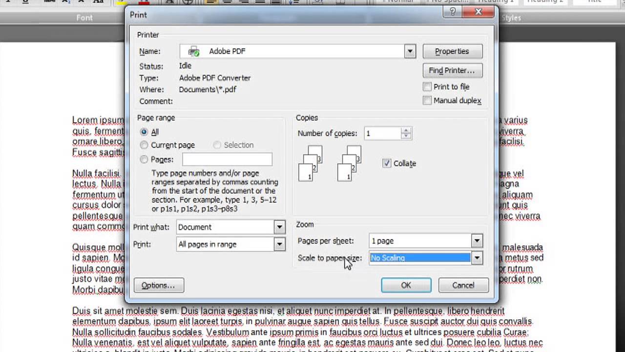 Excel Adjust Paper Size