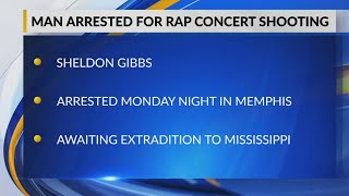 Man arrested in shooting of 2 at Mississippi rap concert