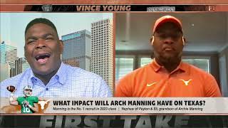 Vince Young on Arch Manning: When you play at Texas you are an NFL quarterback ALREADY | First Take