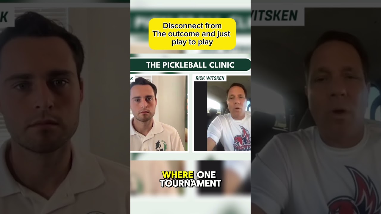 Disconnect from the outcome! #pickleball #interview #shorts