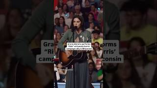 Gracie Abrams Performs "Risk" At the Kamala Harris Campaign Rally in Wisconsin | Billboard #Shorts