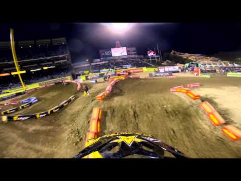 GoPro HD: Davi Millsaps LCQ 2013 January 19th Monster Energy Supercross from Anaheim, CA 