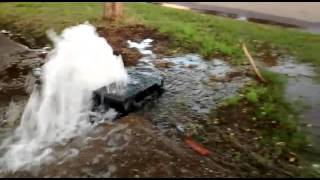 Ruptura de cañería en Albatros XXVII