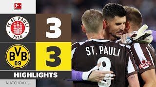 COMEBACK Of The Season On Matchday 1?! | ST. PAULI — BORUSSIA DORTMUND | Highlights | Bundesliga
