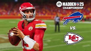 Buffalo Bills vs. Kansas City Chiefs | Conference Championship Madden 25 Simulation