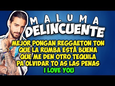 Maluma - Delincuente (Letra)