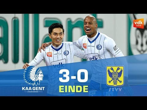 Samenvatting KAA Gent - STVV (3-0)