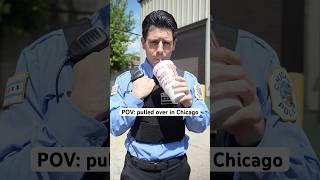POV: pulled over in Chicago #shorts #chicago #comedy