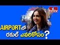 Tollywood actress Rakul spotted at Shamshabad Airport