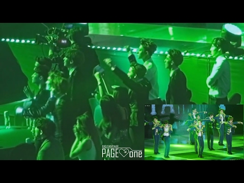 EXO (엑소) reaction to Super Junior (슈퍼주니어) @Gaon Chart Awards 2015 (Fancam Version)